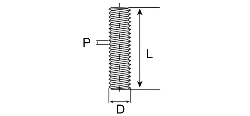 Factory Direct Sale SS304 SS316L A2-70 A4-80 B8 B8m Stainless Steel Threaded Rod